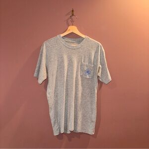 Southern Proper Gray Tee with Blue Emblem Men’s size Medium